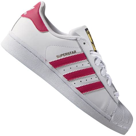 adidas superstar damen weiß grau pink weiß